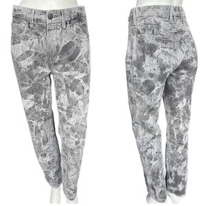 Good American High Rise Straight / Wide Leg Grey Tie Dye Jeans | Size: 0/25